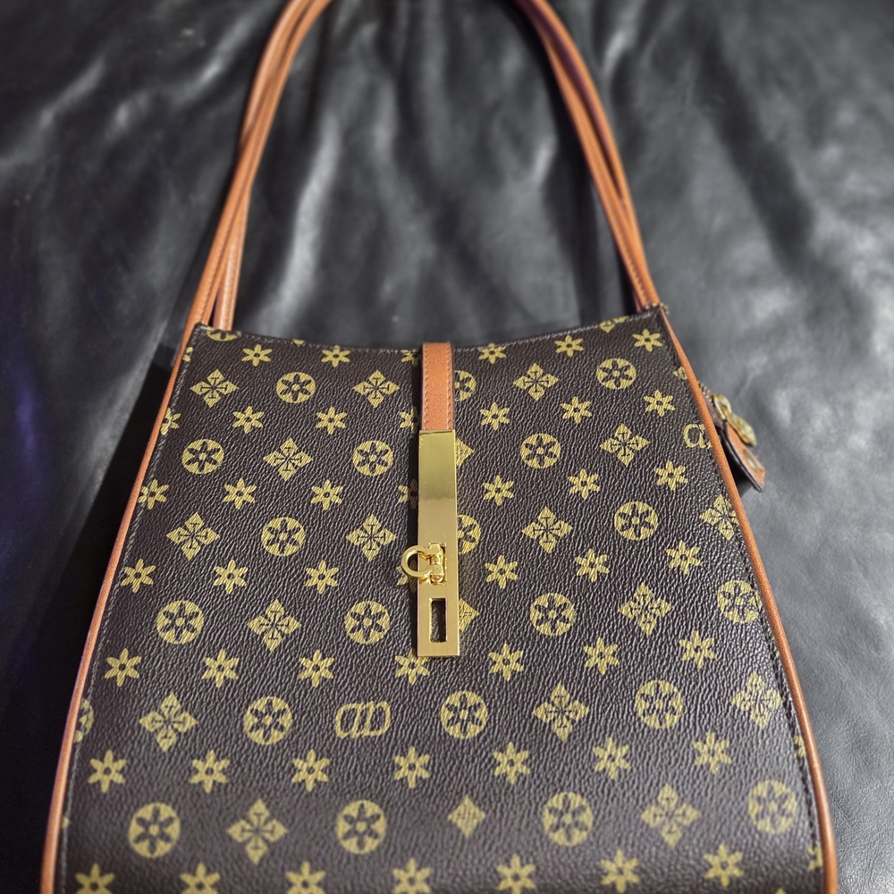 #15 - Brown Designer Patterned Women's Bag